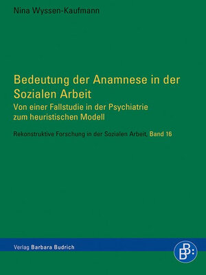 cover image of Bedeutung der Anamnese in der Sozialen Arbeit